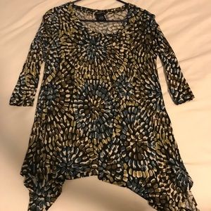 Blue-Green asymmetrical dress